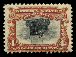 Electric Automobile - Inverted United States Postage Stamp | Pan-American