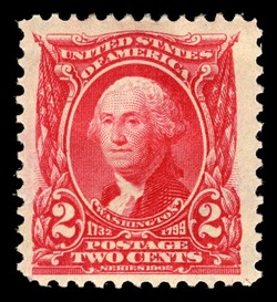 George Washington - Carmine United States Postage Stamp