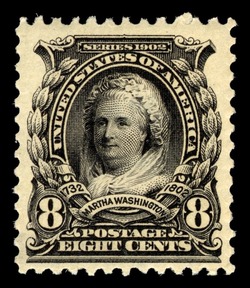 Martha Washington - Violet Black United States Postage Stamp