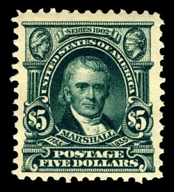 John Marshall - Dark Green United States Postage Stamp