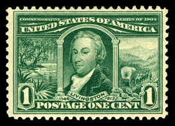 Robert Livingston - Green United States Postage Stamp | Louisiana Purchase