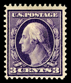 George Washington - Deep Violet - Double Line Watermark - Type I - Perf 12 United States Postage Stamp | Washington-Franklin Series