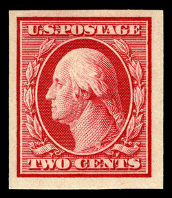 George Washington - Carmine - Double Line Watermark - Imperforate United States Postage Stamp | Washington-Franklin Series
