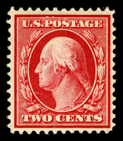 George Washington - Carmine - Single Line Watermark United States Postage Stamp | Washington-Franklin Series