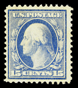 George Washington - Pale Ultramarine - Single Line Watermark - Perf 12 United States Postage Stamp | Washington-Franklin Series
