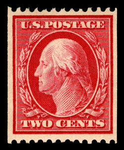 George Washington - Camine - Single Line Watermark - Vertical Imperforate - Perf 12 United States Postage Stamp | Washington-Franklin Series