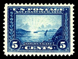 Golden Gate - Blue - Perf 12 United States Postage Stamp | Panama-Pacific