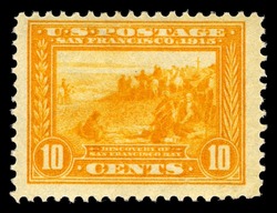 Discovery of San Francisco Bay - Orange Yellow - Perf 12 United States Postage Stamp | Panama-Pacific