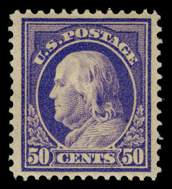 Benjamin Franklin - Violet - Double Line Watermark - Perf 12 United States Postage Stamp | Washington-Franklin Series