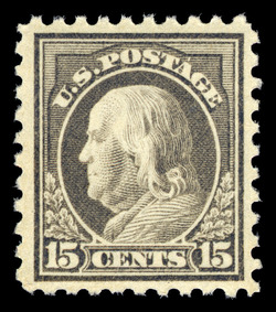 Benjamin Franklin - Gray - Single Line Watermark - Perf 10 United States Postage Stamp | Washington-Franklin Series