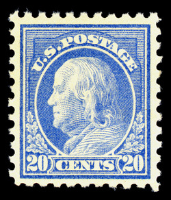 Benjamin Franklin - Ultramarine - Single Line Watermark - Perf 10 United States Postage Stamp | Washington-Franklin Series
