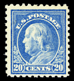 Benjamin Franklin - Ultramarine - Unwatermarked - Perf 10 United States Postage Stamp | Washington-Franklin Series