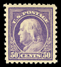 Benjamin Franklin - Light Violet - Unwatermarked - Perf 10 United States Postage Stamp | Washington-Franklin Series