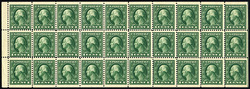 George Washington - Green - Unwatermarked - Perf 11 - Booklet Pane of 30 Stamps United States Postage Stamp | Washington-Franklin Series