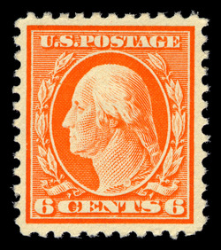 George Washington - Red Orange - Unwatermarked - Perf 11 United States Postage Stamp | Washington-Franklin Series