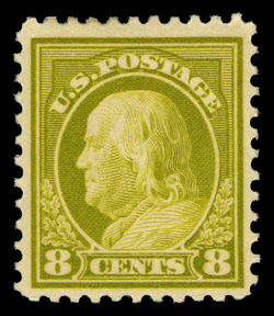 Benjamin Franklin - Olive Bister - Unwatermarked - Perf 11 United States Postage Stamp | Washington-Franklin Series