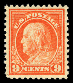 Benjamin Franklin - Salmon Red - Unwatermarked - Perf 11 United States Postage Stamp | Washington-Franklin Series