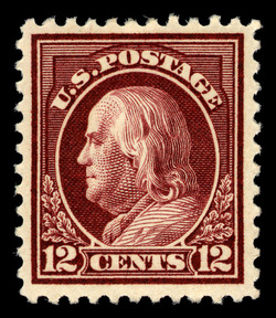 Benjamin Franklin - Claret Brown - Unwatermarked - Perf 11 United States Postage Stamp | Washington-Franklin Series