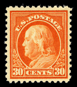 Benjamin Franklin - Orange Red - Unwatermarked - Perf 11 United States Postage Stamp | Washington-Franklin Series