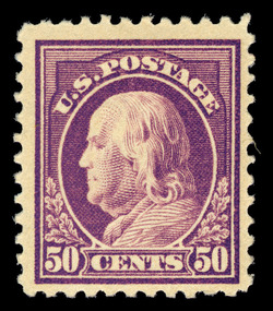 Benjamin Franklin - Red Violet - Unwatermarked - Perf 11 United States Postage Stamp | Washington-Franklin Series