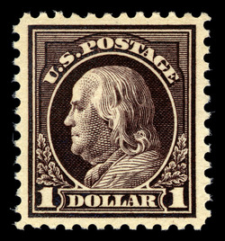Benjamin Franklin - Violet Brown - Unwatermarked - Perf 11 United States Postage Stamp | Washington-Franklin Series
