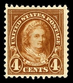 Martha Washington - Yellow Brown - Perf 11 United States Postage Stamp | Ordinary Postage Stamps - Issue of 1922