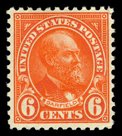 James Garfield - Red Orange - Perf 11 United States Postage Stamp | Ordinary Postage Stamps - Issue of 1922