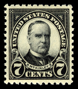 William Mckinley - Black - Perf 11 United States Postage Stamp | Ordinary Postage Stamps - Issue of 1922