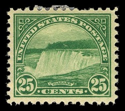 Niagara Falls - Green - Perf 11 United States Postage Stamp | Ordinary Postage Stamps - Issue of 1922