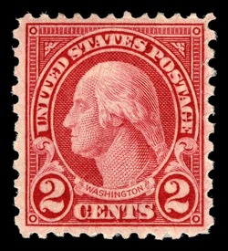 George Washington - Carmine - Perf 11x10 United States Postage Stamp | Ordinary Postage Stamps - Issue of 1922