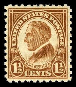Warren Harding - Brown - Perf 10 United States Postage Stamp | Ordinary Postage Stamps - Issue of 1922