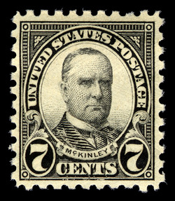 William Mckinley - Black - Perf 10 United States Postage Stamp | Ordinary Postage Stamps - Issue of 1922