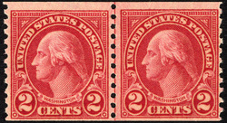 George Washington - Carmine - Type II - Horizontal Imperforate - Perf 10 United States Postage Stamp | Ordinary Postage Stamps - Issue of 1922