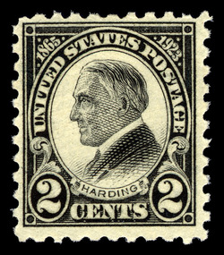 Warren Harding - Black - Perf 10 United States Postage Stamp | Ordinary Postage Stamps - Issue of 1922