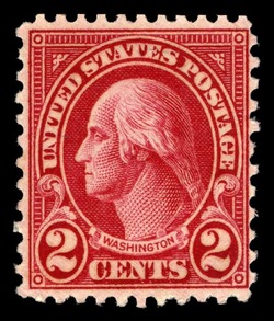 George Washington - Carmine - Type II - Perf 11 X 10 1/2 United States Postage Stamp | Ordinary Postage Stamps - Issue of 1922