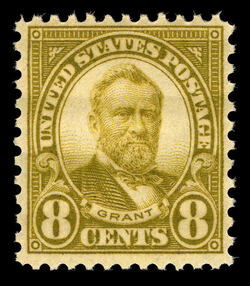 Ulysses Grant - Olive Green - Perf 11 X 10 1/2 United States Postage Stamp | Ordinary Postage Stamps - Issue of 1922