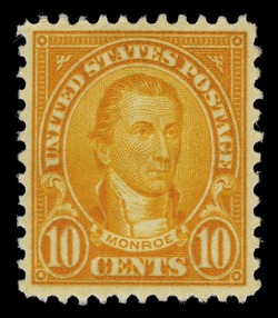 James Monroe - Orange - Perf 11 X 10 1/2 United States Postage Stamp | Ordinary Postage Stamps - Issue of 1922