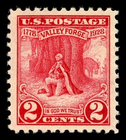 George Washington at Prayer - Valley Forge United States Postage Stamp