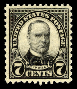 William Mckinley - Black - Kansas Overprint United States Postage Stamp | State Overprinted