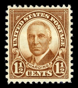 Warren Harding - Brown - Perf 11 X 10 1/2 United States Postage Stamp