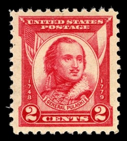 General Casimir Pulaski United States Postage Stamp