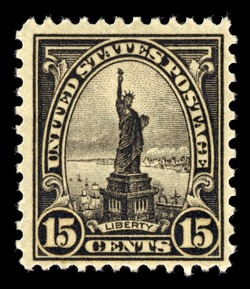 Statue of Liberty - Gray - Perf 11 X 10 1/2 United States Postage Stamp | Ordinary Postage Stamps - Issue of 1922