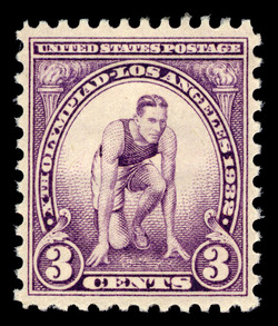 Olympic Runner United States Postage Stamp | Xth Summer Olympics