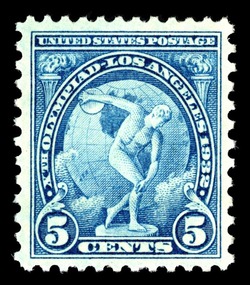 Discus Thrower United States Postage Stamp | Xth Summer Olympics