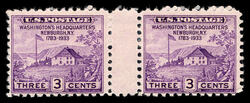 Proclamation of Peace of 1783 - Washington Headquarters - No Gum United States Postage Stamp