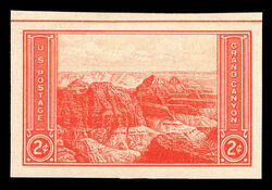 Grand Canyon Park - Arizona - Imperforate United States Postage Stamp | National Parks