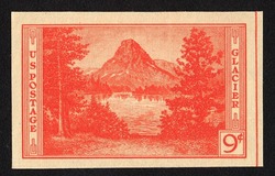 Glacier National Park - Montana - Imperforate United States Postage Stamp | National Parks