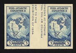 Little America - Byrd Antarctic Expedition II - Imperforate - No Gum United States Postage Stamp
