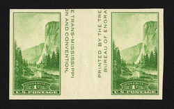 Yosemite - No Gum - Imperforate From Souvenir Sheet United States Postage Stamp