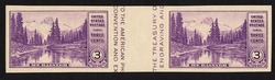 Mount Rainier - No Gum - Imperforate From Souvenir Sheet United States Postage Stamp